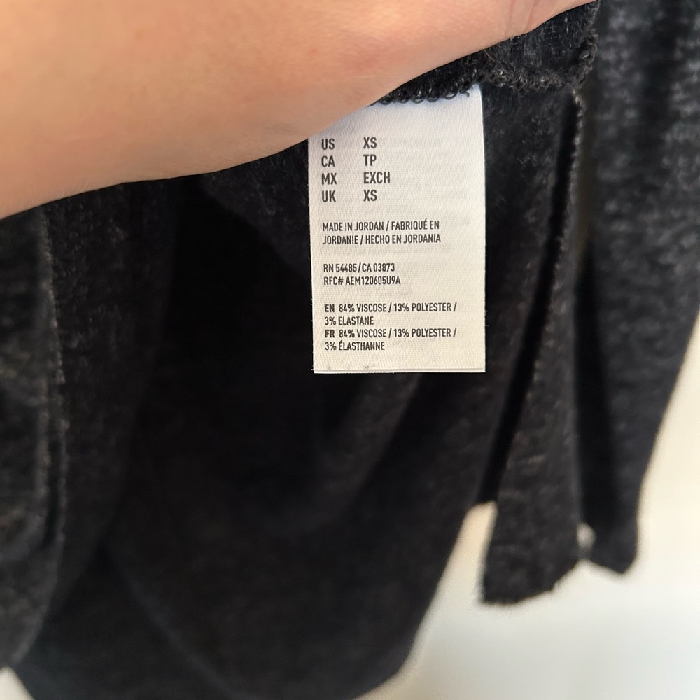 Aerie Soft‎ & Sexy Plush Long Sleeve Shirt Size XS Gray - Picture 4 of 5